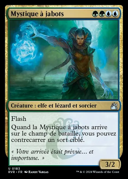 Mystique à jabots, carte Magic RVR 183 — extension Ravnica Remastered