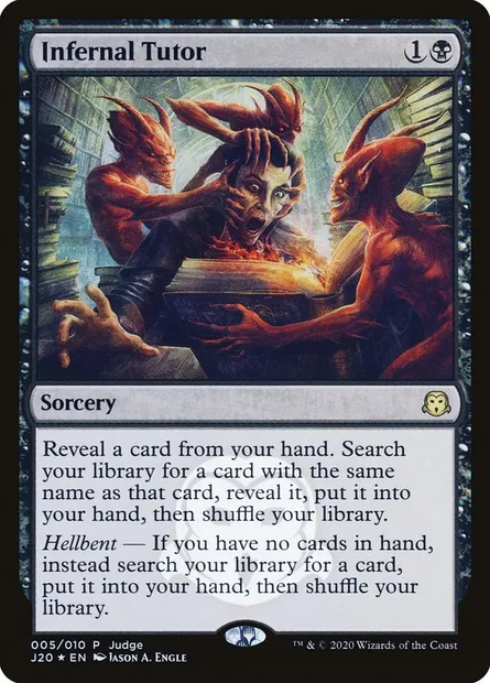 Infernal Tutor, Magic card J20 5 — Judge Gift Cards 2020 set