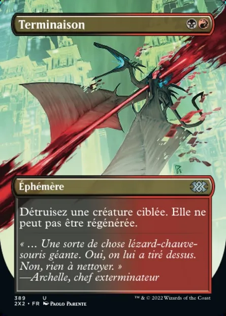 Terminaison, carte Magic 2X2 389 — extension Double Masters 2022