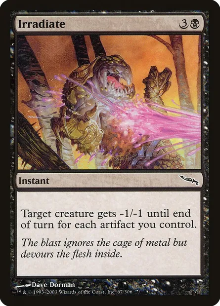 Irradiation, carte Magic MRD 67 — extension Mirrodin