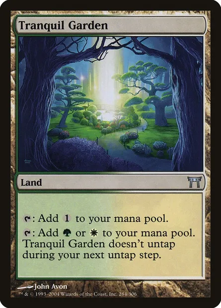 Tranquil Garden, Magic card CHK 284 — Champions of Kamigawa set
