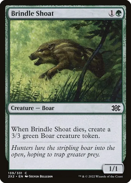 Brindle Shoat, Magic card 2X2 139 — Double Masters 2022 set