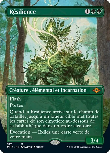 Résilience, carte Magic MH2 317 — extension Horizons du Modern 2