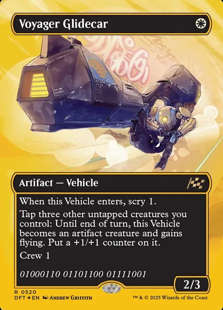 Voyager Glidecar, Magic card DFT 520 — Aetherdrift set