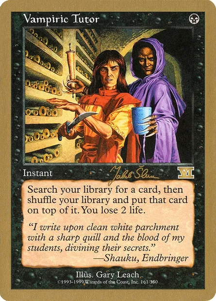 Vampiric Tutor, Magic card WC99 js161 — World Championship Decks 1999 set