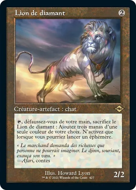 Lion de diamant, carte Magic MH2 427 — extension Horizons du Modern 2