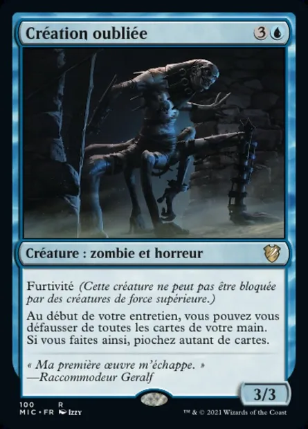 Création oubliée, carte Magic MIC 100 — extension Midnight Hunt Commander