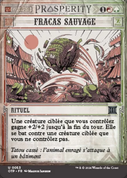 Fracas sauvage, carte Magic OTP 53 — extension Breaking News