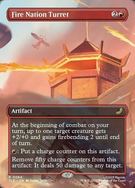 Fire Nation Turret, Magic card TLE 64 — Avatar: The Last Airbender Eternal set
