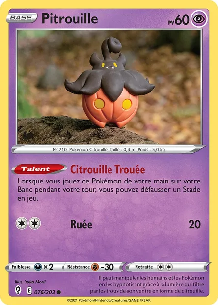 Pitrouille, carte Pokémon EVS 76 — extension Évolution Céleste