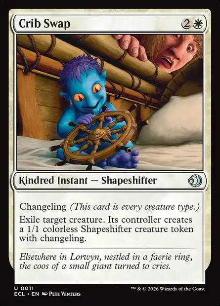 Crib Swap, Magic card ECL 11 — Lorwyn Eclipsed set