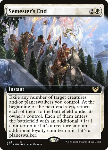 Semester's End, Magic card STX 292 — Strixhaven: School of Mages set