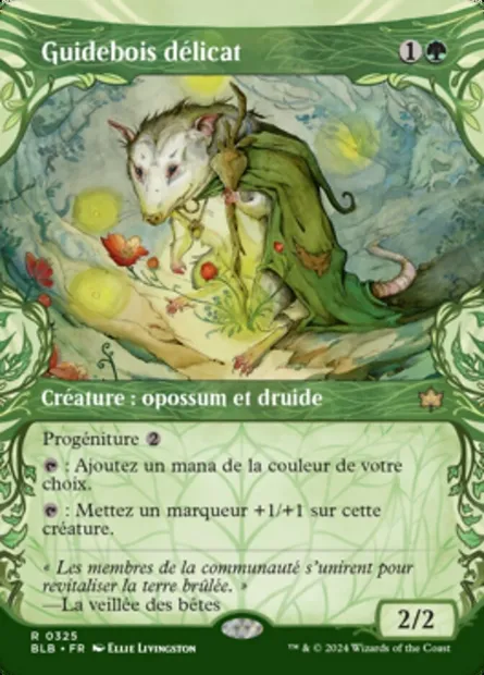 Guidebois délicat, carte Magic BLB 325 — extension Bloomburrow