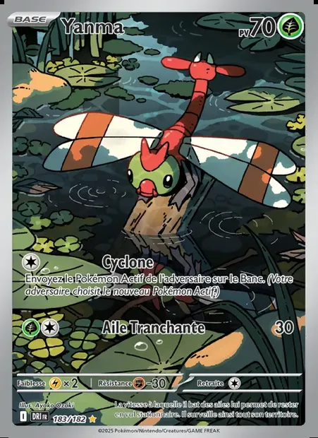 Yanma, carte Pokémon DRI 183 — extension Rivalités Destinées