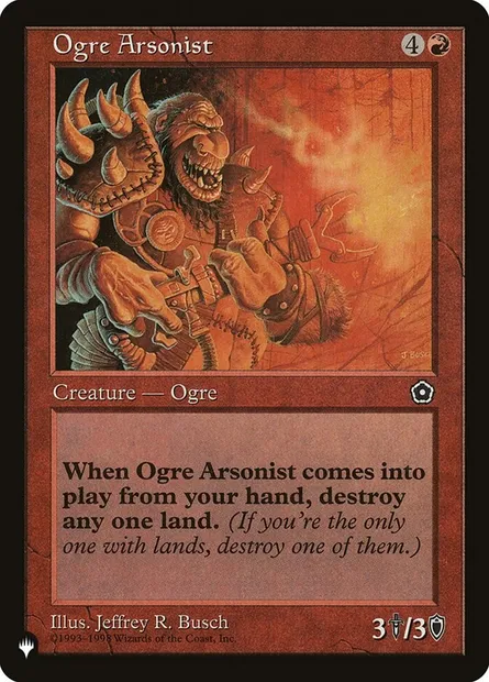 Ogre Arsonist, Magic card P 02-110 — The List set