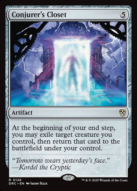 Conjurer's Closet, Magic card DRC 126 — Aetherdrift Commander set