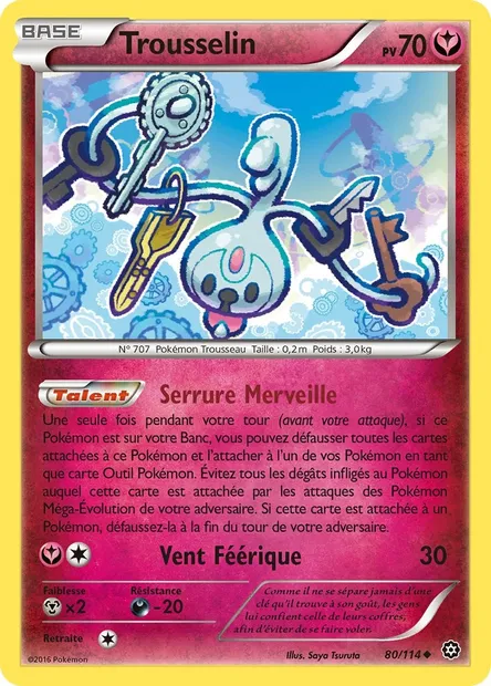 Trousselin, carte Pokémon STS 80 — extension Offensive Vapeur