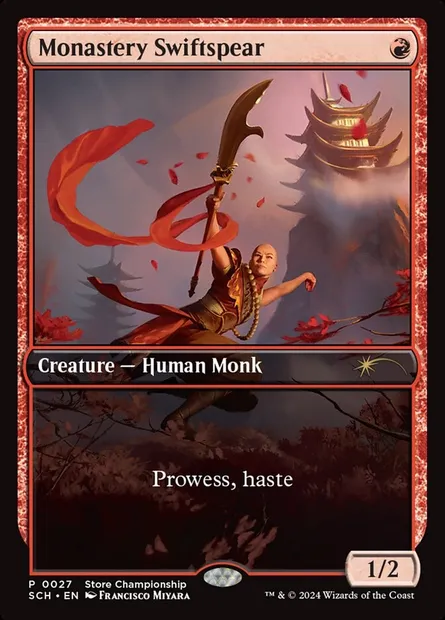 Monastery Swiftspear, Magic card SCH 27 — Store Championships set