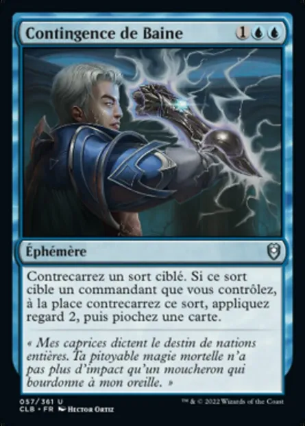 Contingence de Baine, carte Magic CLB 57 — extension Commander Légendes : la bataille de la Porte de Baldur