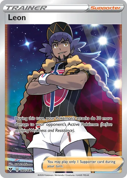 Leon, Pokémon card VIV 182 — Vivid Voltage set