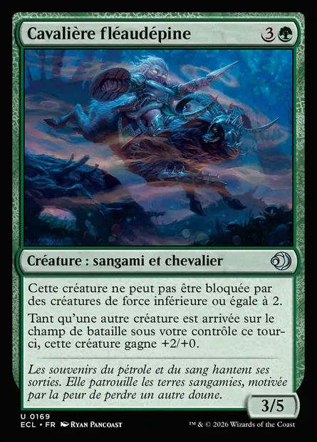 Cavalière fléaudépine, carte Magic ECL 169 — extension Lorwyn Eclipsed