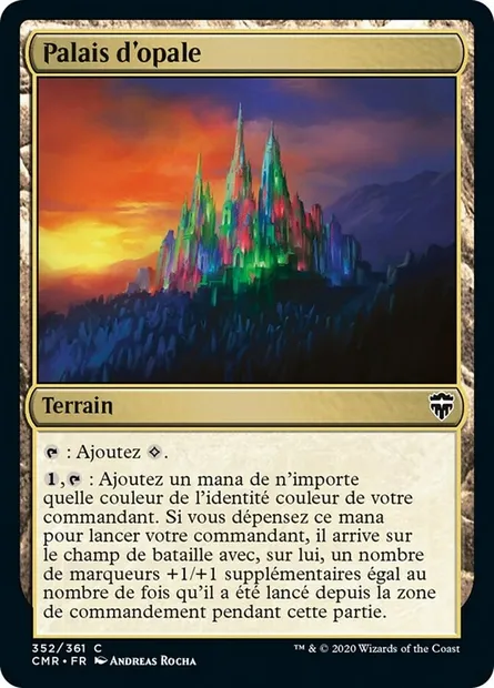 Palais d'opale, carte Magic CMR 352 — extension Commander Legends