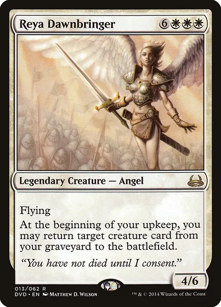 Reya Dawnbringer, Magic card DVD 13 — Duel Decks Anthology: Divine vs. Demonic set