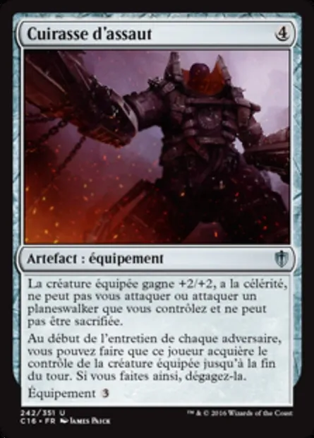 Cuirasse d'assaut, carte Magic C16 242 — extension Commander 2016
