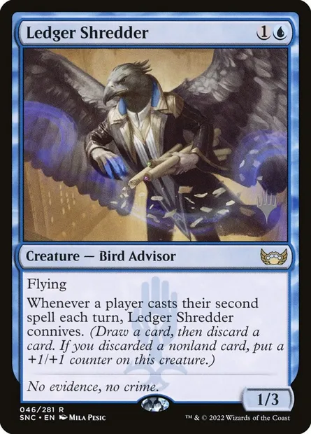 Ledger Shredder, Magic card PSNC 46p — Streets of New Capenna Promos set