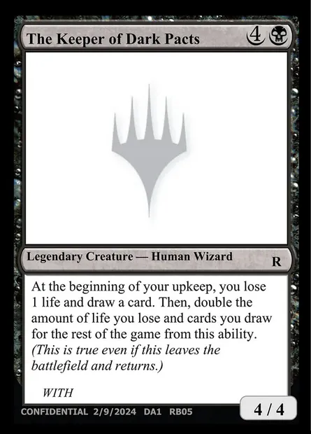 The Keeper of Dark Pacts, Magic card UNK RB05 — Unknown Event set