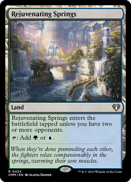 Rejuvenating Springs, Magic card CMM 424 — Commander Masters set