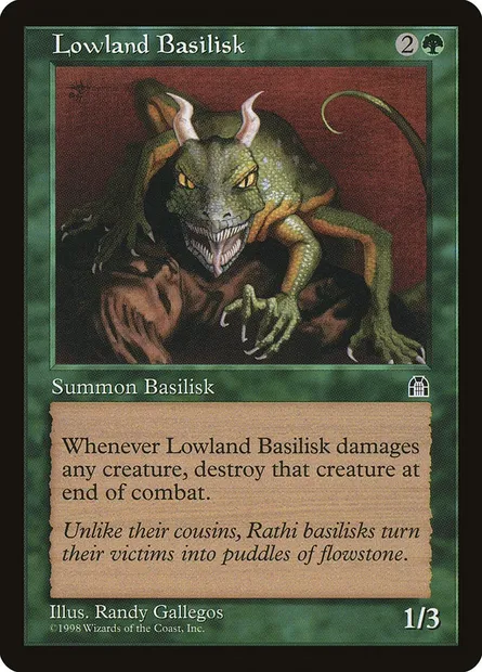 Lowland Basilisk, Magic card STH 109 — Stronghold set
