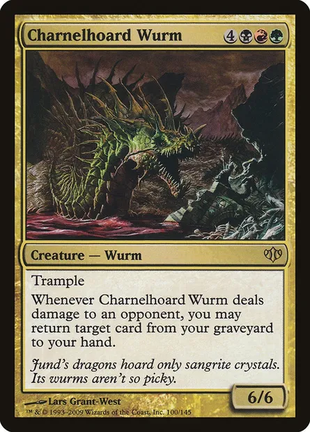 Charnelhoard Wurm, Magic card CON 100 — Conflux set