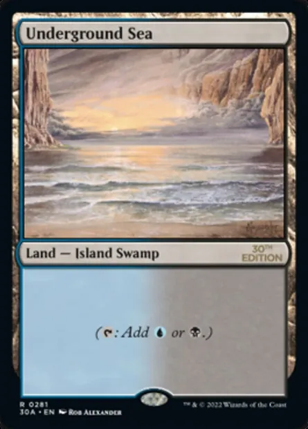 Underground Sea, Magic card 30A 281 — 30th Anniversary Edition set