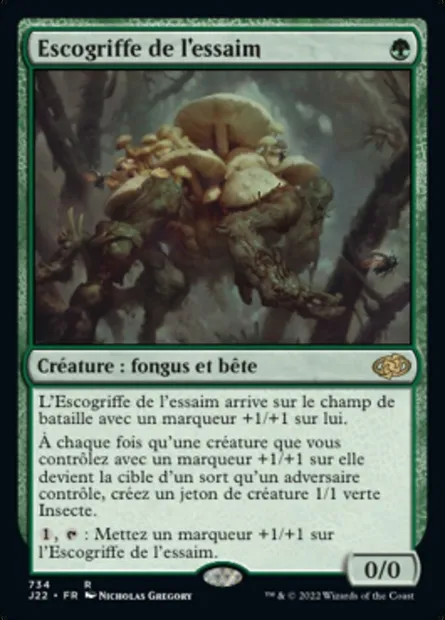 Escogriffe de l'essaim, carte Magic J22 734 — extension Jumpstart 2022