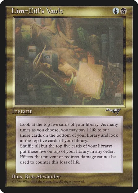 Lim-Dûl's Vault, Magic card ALL 107 — Alliances set
