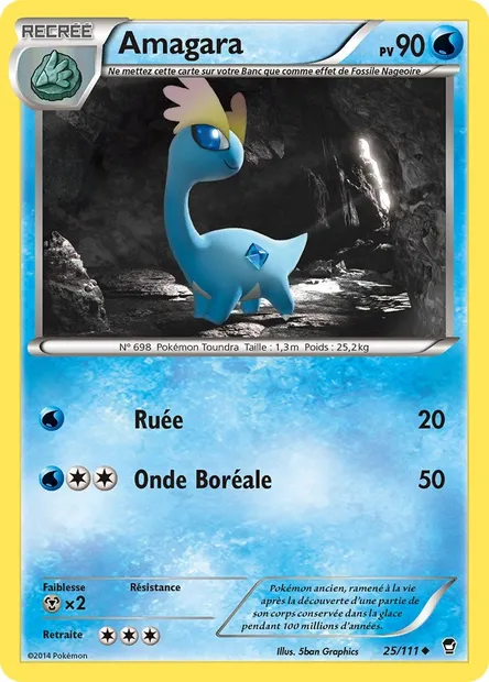 Amagara, carte Pokémon FFI 25 — extension Poings Furieux