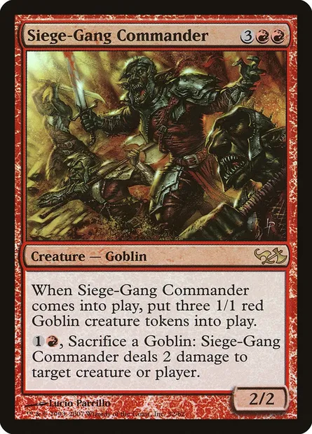 Commandant des assiégeants, carte Magic DD1 32 — extension Duel Decks: Elves vs. Goblins