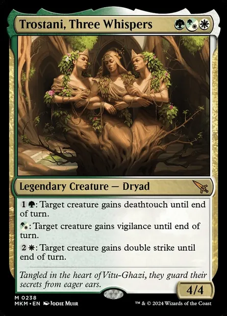 Trostani, Three Whispers, Magic card MKM 238 — Murders at Karlov Manor set