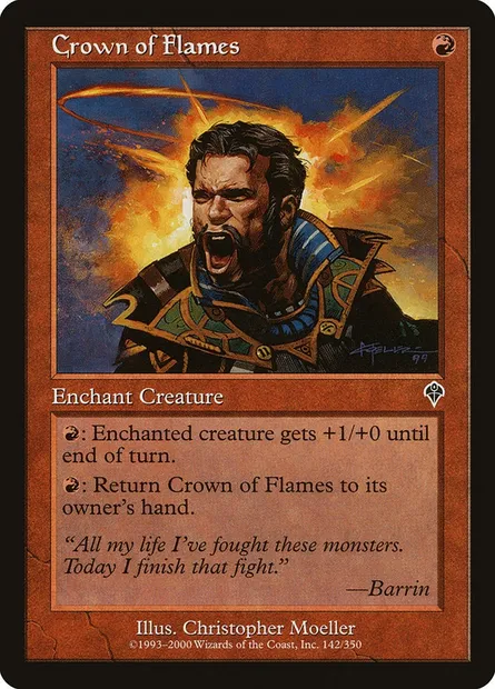 Couronne de flammes, carte Magic INV 142 — extension Invasion