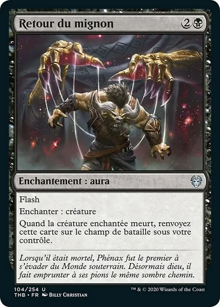 Retour du mignon, carte Magic THB 104 — extension Theros Beyond Death