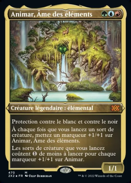 Animar, Âme des éléments, carte Magic 2X2 470 — extension Double Masters 2022