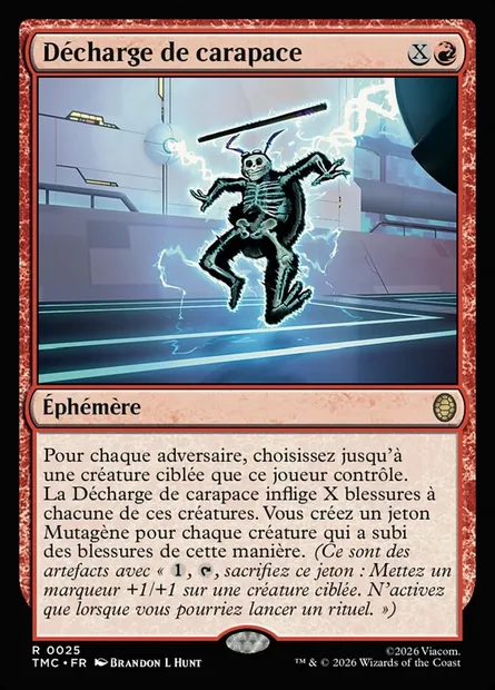 Décharge de carapace, carte Magic TMC 25 — extension Teenage Mutant Ninja Turtles Eternal