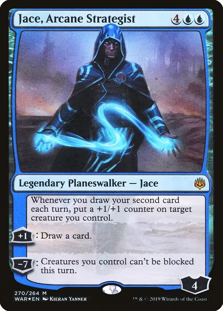 Jace, Arcane Strategist, Magic card WAR 270 — War of the Spark set