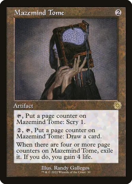 Mazemind Tome, Magic card BRR 30 — The Brothers' War Retro Artifacts set