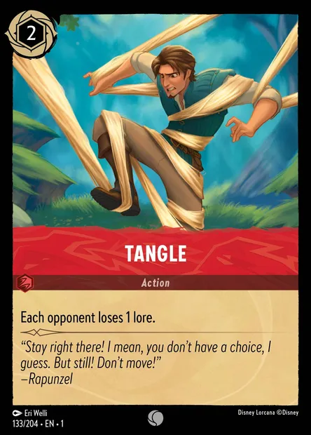 Tangle, Disney Lorcana card CH1-133 — The First Chapter set
