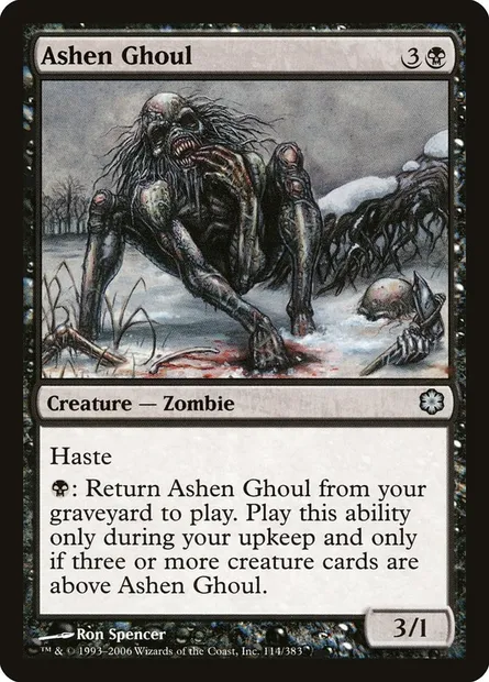 Ashen Ghoul, Magic card CST 114 — Coldsnap Theme Decks set