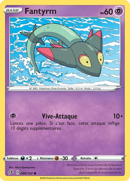 Fantyrm, carte Pokémon RCL 89 — extension Clash des Rebelles