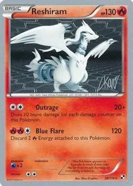 Reshiram, carte Pokémon WCD11 026-2 — extension World Championship Decks 2011