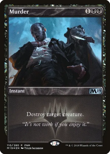Murder, Magic card PM19 110 — Core Set 2019 Promos set